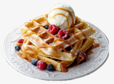 #aesthetic #tumblr #food #waffles #icecream - Gaufre A La Glace, HD Png Download, Free Download