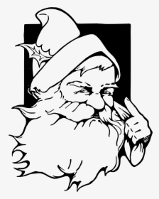 Santa Claus Christmas Vintage Clothing Clip Art - Santa Claus Shading Drawing, HD Png Download, Free Download