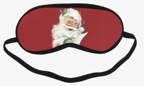 A Beautiful Vintage Santa Claus Sleeping Mask - Spiderman Eye Mask, HD Png Download, Free Download