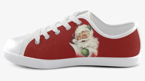 A Beautiful Vintage Santa Claus Canvas Kid"s Shoes - Zapatos Niños Romero Britto, HD Png Download, Free Download