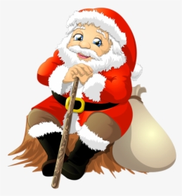 Santa Claus Png - Santa Claus Sitting Clipart, Transparent Png, Free Download