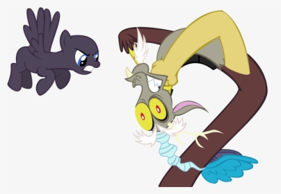 Mlp Base Pony Giving Discord The Eye By Mlp Scribbles-d5ta0zj - Base Mlp Discord Pony, HD Png Download, Free Download