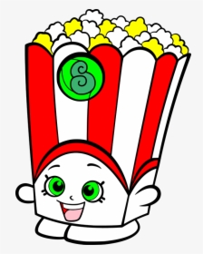 Movies, Personal Use, Popcorn Shopkins - Easy Shopkins Coloring Pages, HD Png Download, Free Download