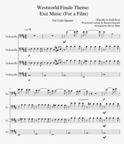 Exit Music For A Film Westworld Piano Sheet Music, HD Png Download, Free Download