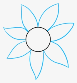 How To Draw A Sunflower, HD Png Download, Free Download
