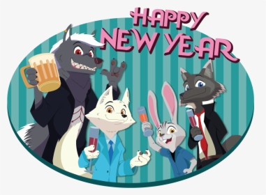 December Zootopia News Network The Znn Year Ⓒ - Zootopia New Year's Day, HD Png Download, Free Download