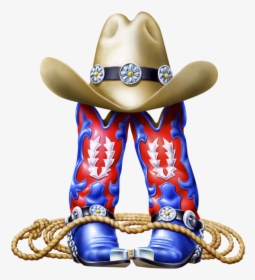Transparent Cowboy Boots And Hat, HD Png Download, Free Download