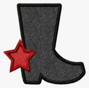 #boots #glitter #star #cowboyboots #cowgirlboots #country, HD Png Download, Free Download