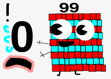 Numberblock Zero Meets Gabe Punchcar63& - Numberblocks 1 To 1000 Do, HD Png Download, Free Download