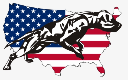 Usa Karte, Hundespiele, Pitbull, Stempeln - Transparent Usa Flag Map, HD Png Download, Free Download