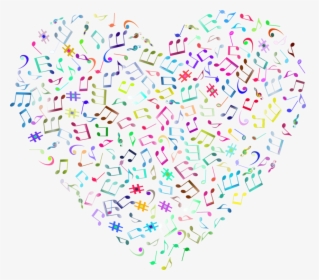 Transparent Music Notes Heart Png - Music Note Background Free, Png Download, Free Download