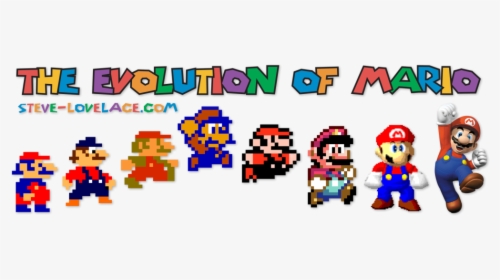 Taken From The Famous Image "evolution Of Man - Super Mario Bros, HD Png Download, Free Download