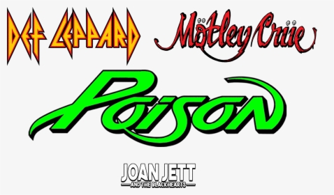Motley Crue, Def Leppard, Poison & Joan Jett U - Poison Band Logo, HD Png Download, Free Download