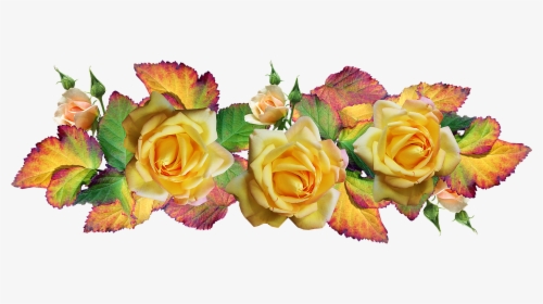 Flowers, Roses, Autumn Leaves, Fragrant, Cut Out - Autumn Flower Png Frei, Transparent Png, Free Download