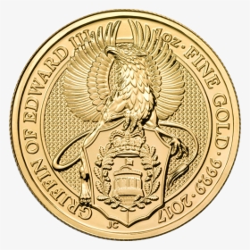 1 Oz Gold Queen's Beast Griffin, HD Png Download, Free Download