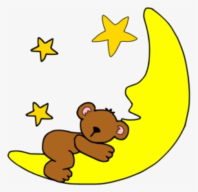 Sleeping Moon Clipart Png Transparent Png , Png Download - Free Sleeping Baby Png, Png Download, Free Download
