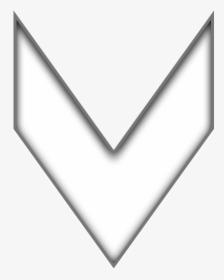 Silver Arrow Down - Triangle, HD Png Download, Free Download