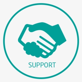 Transparent Hand Shake Icon Png - Support Hand Icon Png, Png Download, Free Download