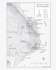Transparent Champa Png - Archaeological Map Of Champa, Png Download, Free Download