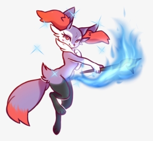 #braixen #pokemon #shiny #fox #foxfire #kitsune #freetoedit - Shiny Braixen Fan Art, HD Png Download, Free Download