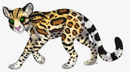 Leopard Clipart Ocelot - Ocelot Transparent Background, HD Png Download, Free Download