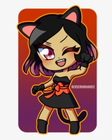 Halloween Chibi Catgirl Commission - Cartoon, HD Png Download, Free Download