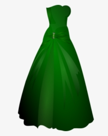 Vector Clip Art - Green Dress Transparent Background, HD Png Download, Free Download