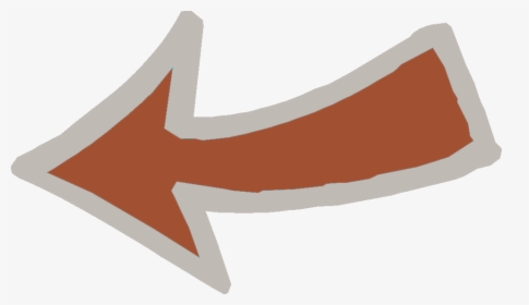 Brown Curved Arrow, Hd Png Download - Curved Arrow Png Brown, Transparent Png, Free Download