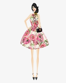Fashion Clipart Mini Dress - Girl Vector Fashion Png, Transparent Png, Free Download