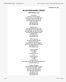 Ellie Goulding Still Falling For You Lyrics, HD Png Download, Free Download