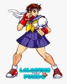 Street Fighter Clipart Sakura - Sakura Street Fighter Render, HD Png Download, Free Download