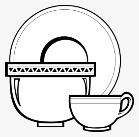 Plate Clipart Png - Plate Cartoon Black And White, Transparent Png, Free Download