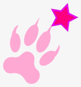 License Paw Plate For Girls Svg Clip Arts - Purple Panther Paws Clipart, HD Png Download, Free Download