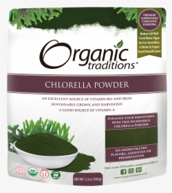 Organic Traditions Chlorella Powder, HD Png Download, Free Download