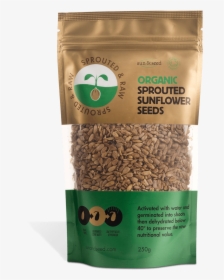 Sprouted & Raw Organic Sunflower Seeds 250g - Graines De Tournesol Germées Bio, HD Png Download, Free Download