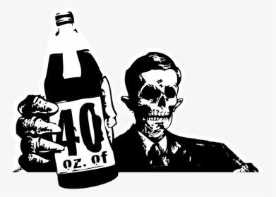 Beer Clipart 40oz - Horror, HD Png Download, Free Download