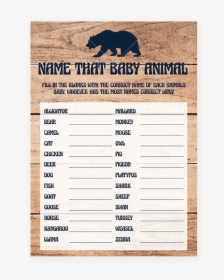 Transparent Animal Shelter Clipart - Free Printable Name The Baby Animal Game, HD Png Download, Free Download