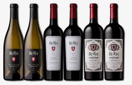Six Bottles Of Roth Red And White Wines - Roth Wine, HD Png Download, Free Download
