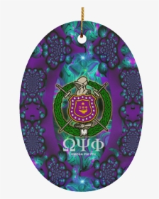 Omega Psi Phi Shield Png - Abstract Art Green Purple, Transparent Png, Free Download