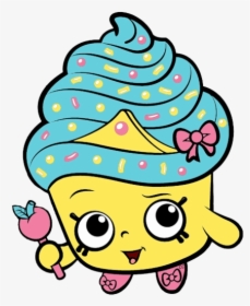 Shopkins Clip Art Cupcake Queen Transparent Png - Coloring Pages For Kids, Png Download, Free Download