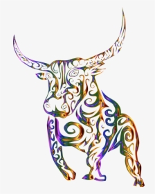 Tribal Bull Cow Free Picture - Bull Tattoo, HD Png Download, Free Download