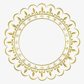 Gold, Frame, Round, Border, Decoration, Decor - United Auto Workers Logo, HD Png Download, Free Download