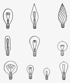 Digital Light Bulb Illustrations Collage Sheet Download - Drawing, HD Png Download, Free Download