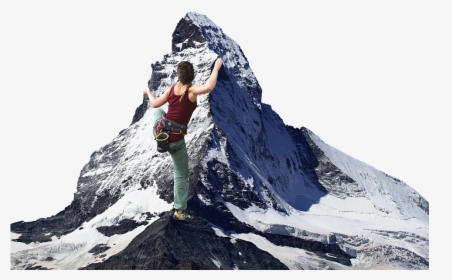 Rock Climbing Climbing Mountain Png , Png Download - Climbing A Mountain Photoshopped, Transparent Png, Free Download