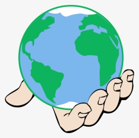 World In Hand Cartoon, HD Png Download, Free Download
