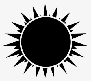Sun Black And White, HD Png Download, Free Download