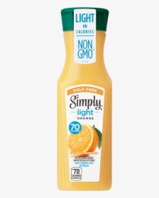 Simply Light Orange Juice - Bottle, HD Png Download, Free Download