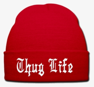Thug Life Hat Red Clip Arts - Beanie, HD Png Download, Free Download