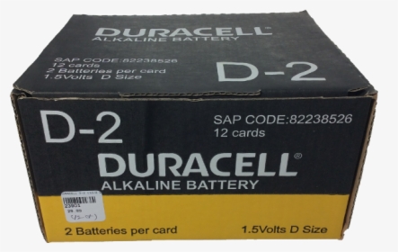 Duracell D-2 Battries - Box, HD Png Download, Free Download