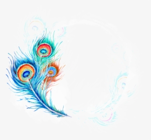Beautiful Hand Painted Hd Peacock Feather Png - Png Images Hd Download, Transparent Png, Free Download